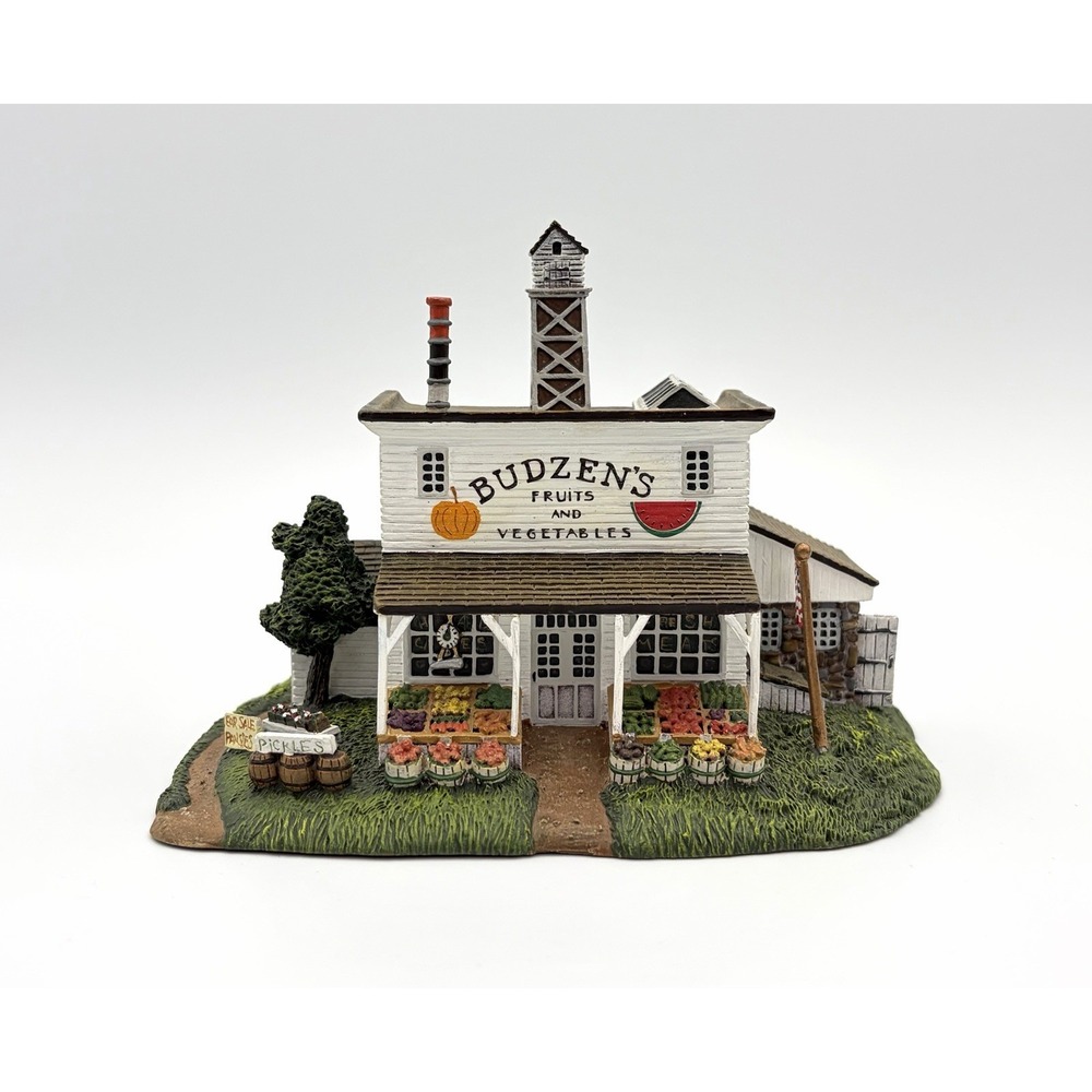 Hawthorne Village Charles Wysocki Budzens Roadside Food Stand Vintage Fall Decor